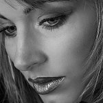 Aliona Close Up BW