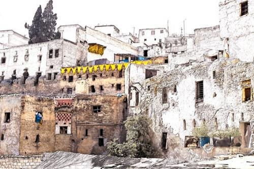 Les tanneries de Fes