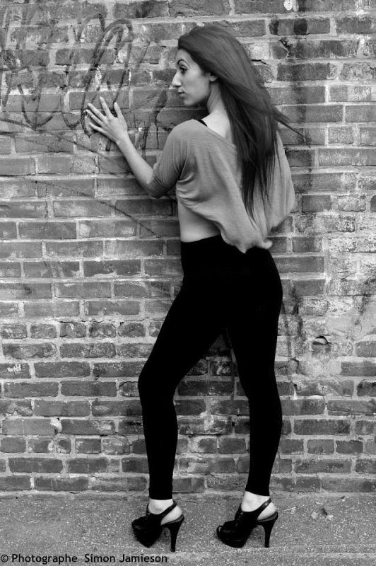black and white