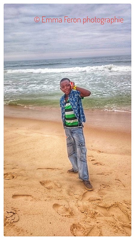 A boy on the beach