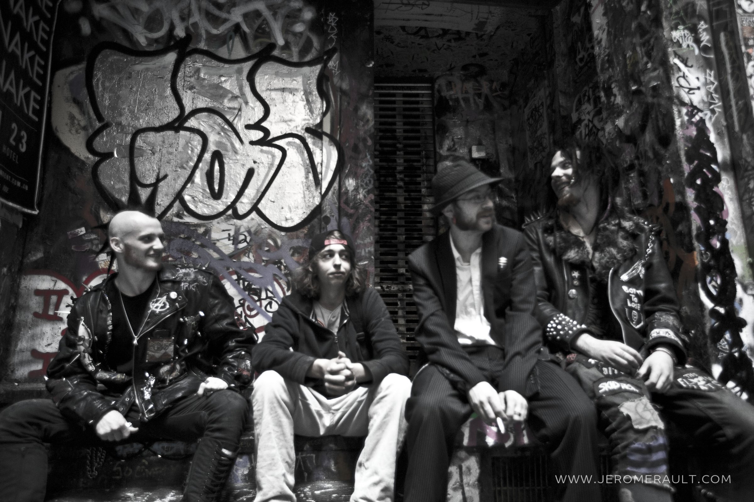 Punk Rockers on the street
