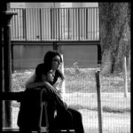 Amoureux sur un banc
