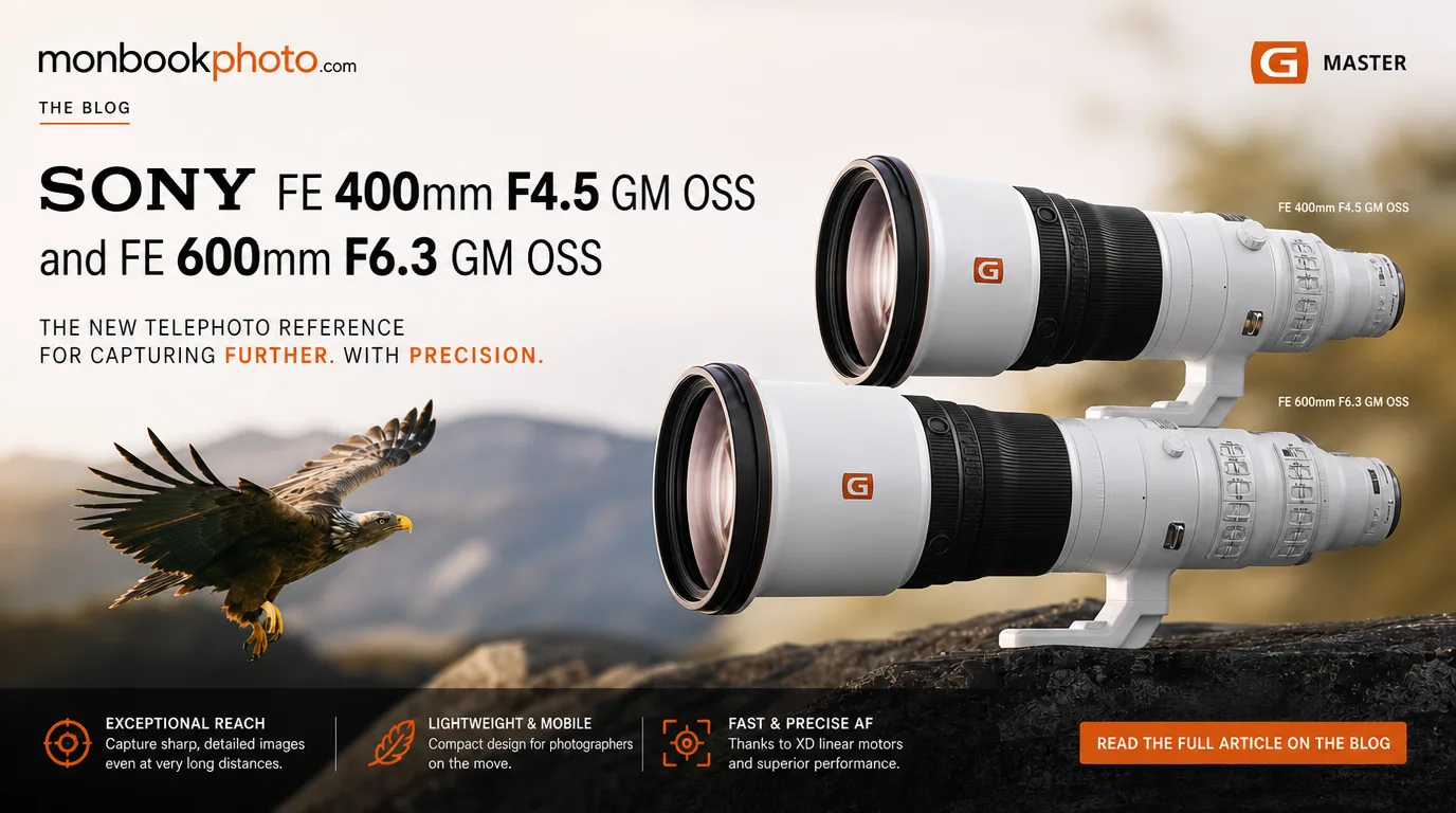 Sony FE 400mm F4.5 GM OSS et FE 600mm F6.3 GM OSS
